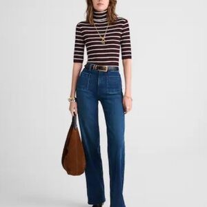 NWT Madewell Tall Emmett Wide Leg Jeans size 30 reg $148